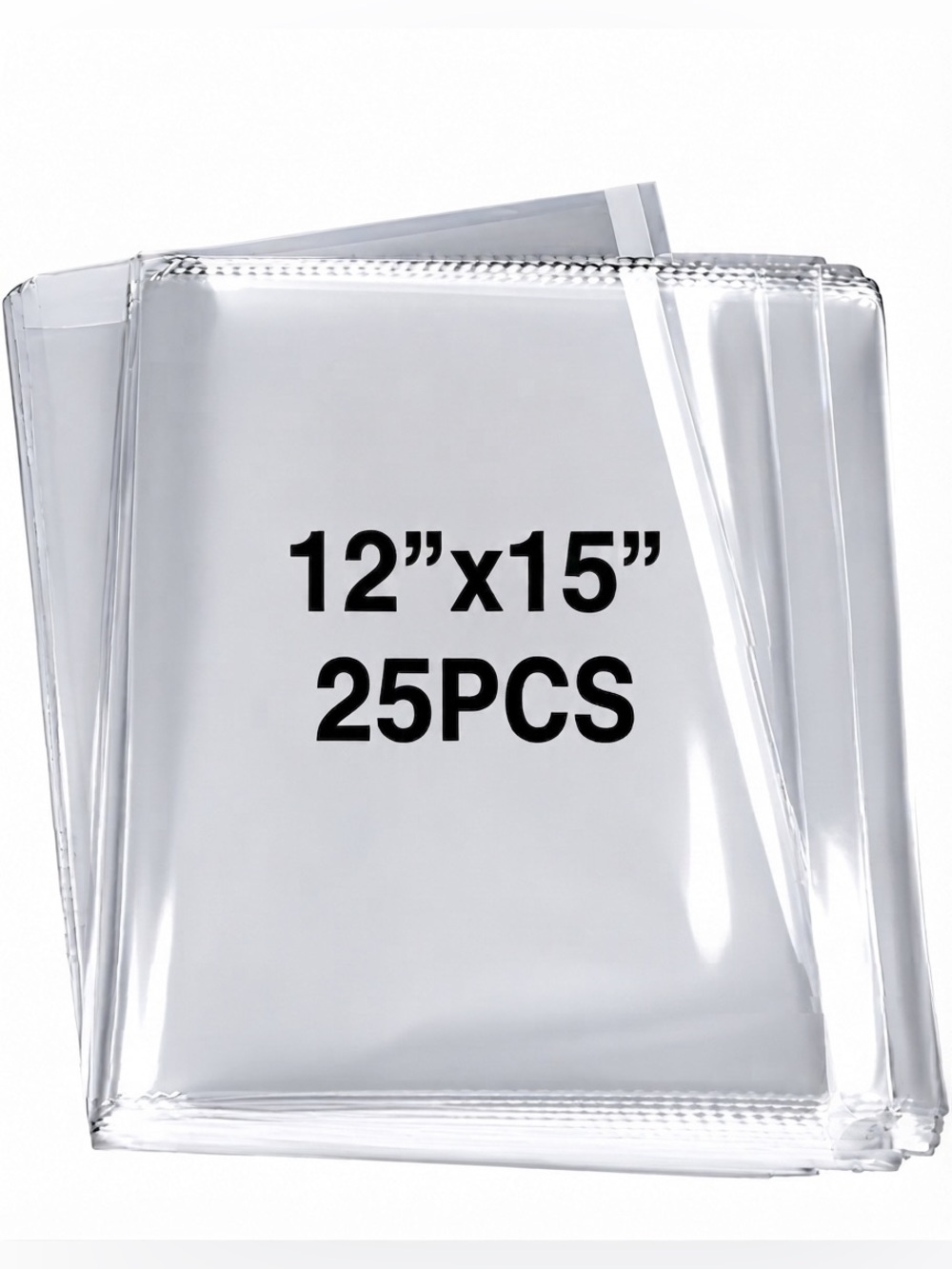 575pc Bundle: 25 Large Poly Mailers, 25 Cello Bags, 25 Cards & 500 Stickers - Picture 3 of 6